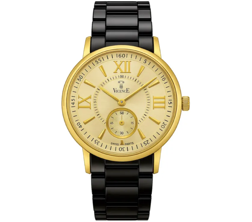 Vicence Milor 14K God Only Case Quartz Unisex Watch 35MM